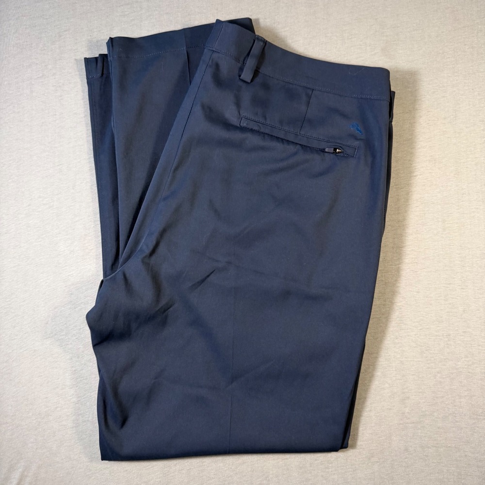 Tommy Bahama Boracay Performance Pants Mens 38x30 Navy  Stretch Chino Trousers